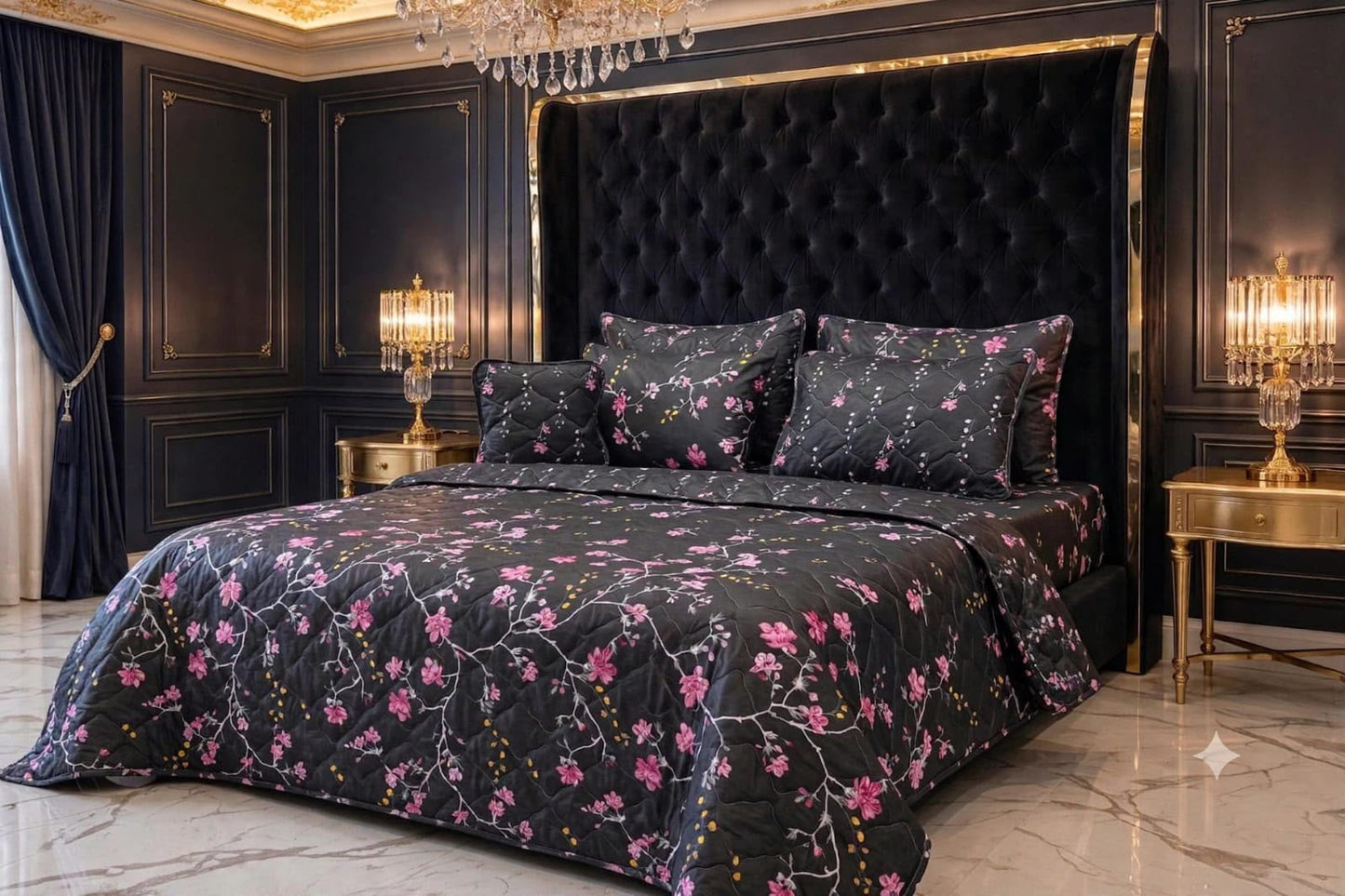 7Pc Printed Comforter Set