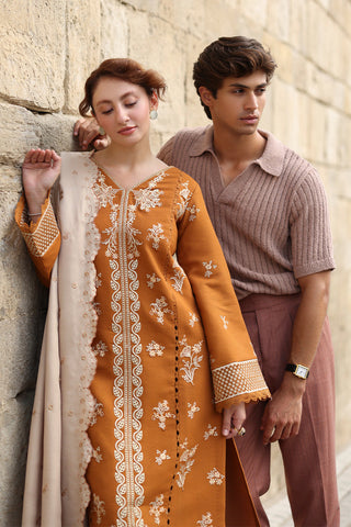 Cappuccino EMBROIDERED DHANAK UNSTITCHED AS_38