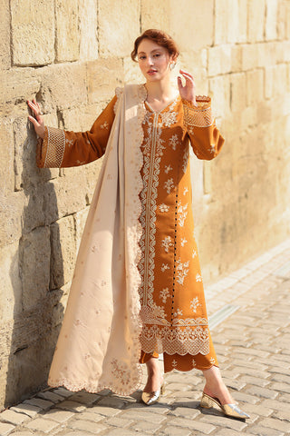 Cappuccino EMBROIDERED DHANAK UNSTITCHED AS_38
