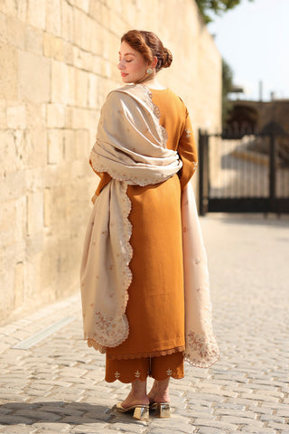 Cappuccino EMBROIDERED DHANAK UNSTITCHED AS_38