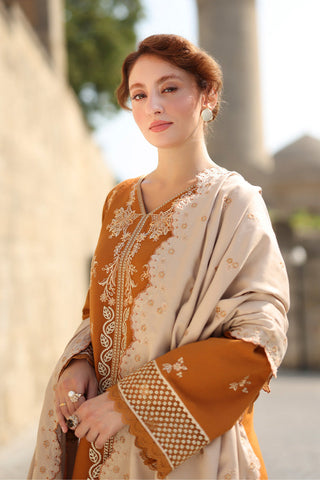 Cappuccino EMBROIDERED DHANAK UNSTITCHED AS_38