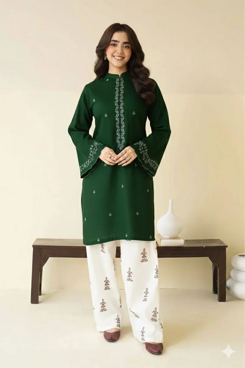 Peezwan Premium Luxury Lawn Unstitched 2-Piece Heavy Embroidered Suit gareen
