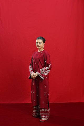 ELKA – Luxury Embroidered 3-Piece in DHANAK