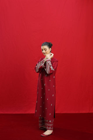 ELKA – Luxury Embroidered 3-Piece in DHANAK