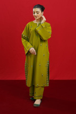 URGE -  – Luxury Embroidered 3-Piece in DHANAK UNSTICED