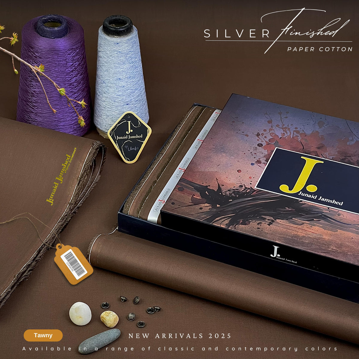 PAPER COTTON | BY JUNAID JAMSHED | Tawny - Chocolate