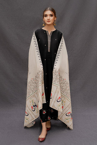 URGE -  – Luxury Embroidered 3-Piece in DHANAK UNSTICED