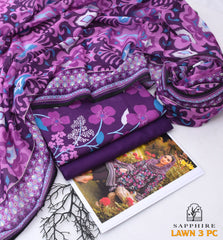 SAPPHIRE Luxury Digital Printed LAWN 3-PC