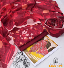 SAPPHIRE Luxury Digital Printed LAWN 3-PC