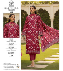 SAPPHIRE Luxury Digital Printed LAWN 3-PC
