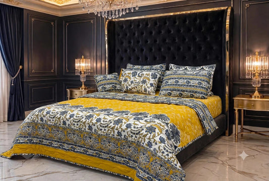 7Pc Printed Comforter Set