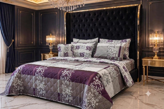 7Pc Printed Comforter Set