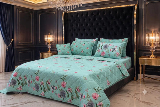 7Pc Printed Comforter Set