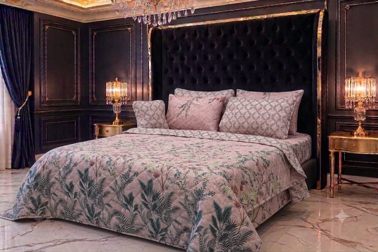 7Pc Printed Comforter Set