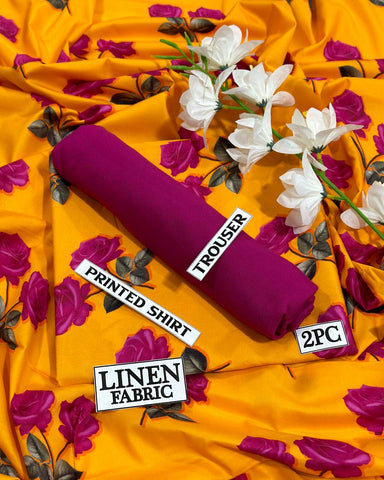LINEN PRINTED COLLECTION  🔴  Brand: BONANZA (VOL 2025) 🟡 Category LINEN 2PC