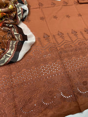 EID Collection *MARIA B*  3pc Fancy Lawn Embroidery Collection 
`Fabric Lawn`
🪡