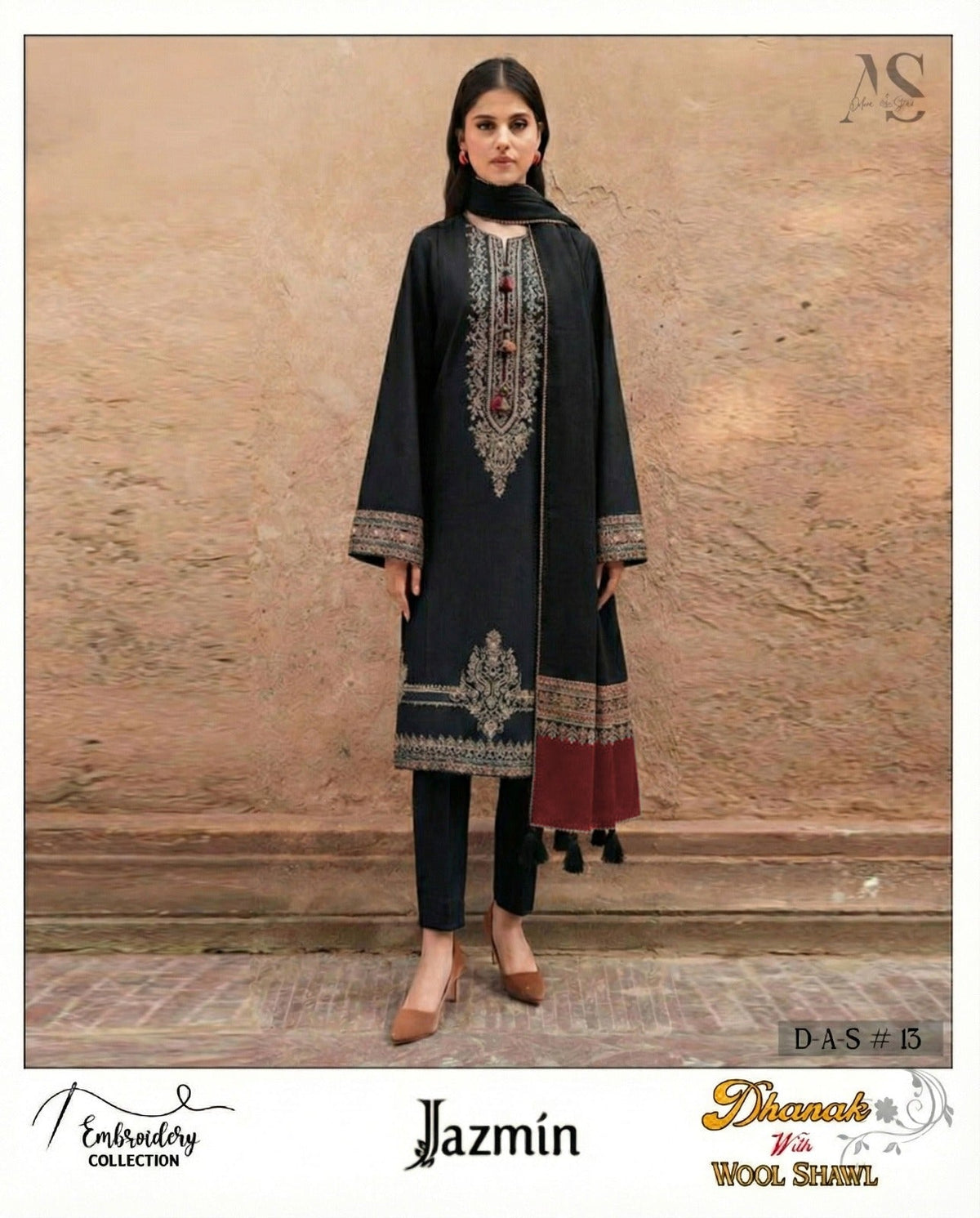 BRAND NAME : JAZMINE*_

CATEGORY : DHANAK 3PC EMBROIDERED