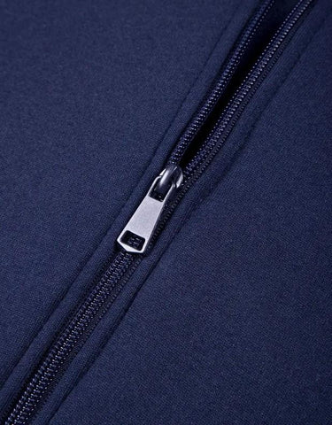 2pcs Men's Fleece Plain Zipper Track Suit