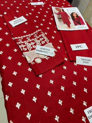 AZURE - 2 PIECE UNSTICED IN DHANAK