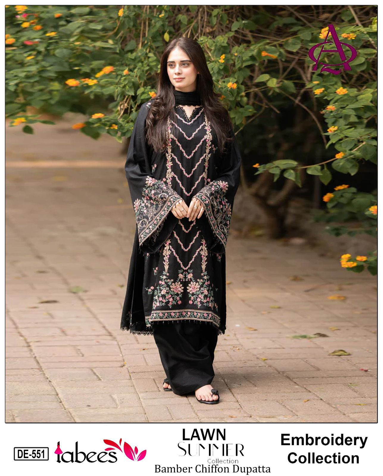 Lawn here Eid collection 
3pc suit
Brand name: Labees