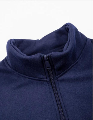 2pcs Men's Fleece Plain Zipper Track Suit