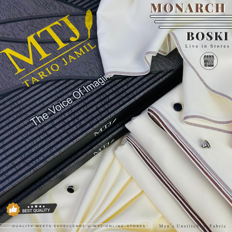 ✅ 🇲 🇹 🇯 Monarch Boski 
---------------------------------------
🅝🅔🅦 - 🅐🅡🅡🅘🅥🅐🅛 BOSKI ⏐ RICH CAREEM ( Unstitched ) Suit