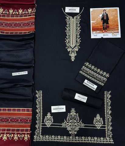 BRAND NAME : JAZMINE*_

CATEGORY : DHANAK 3PC EMBROIDERED