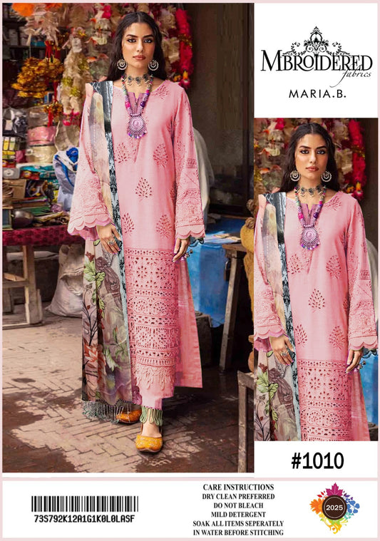 EID Collection *MARIA B*  3pc Fancy Lawn Embroidery Collection 
`Fabric Lawn`
🪡